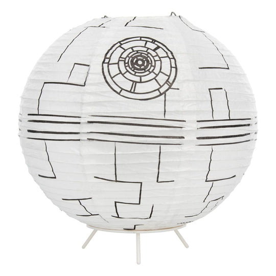 Lampe Star Wars Étoile de la Mort 21 cm allumée, vue de face