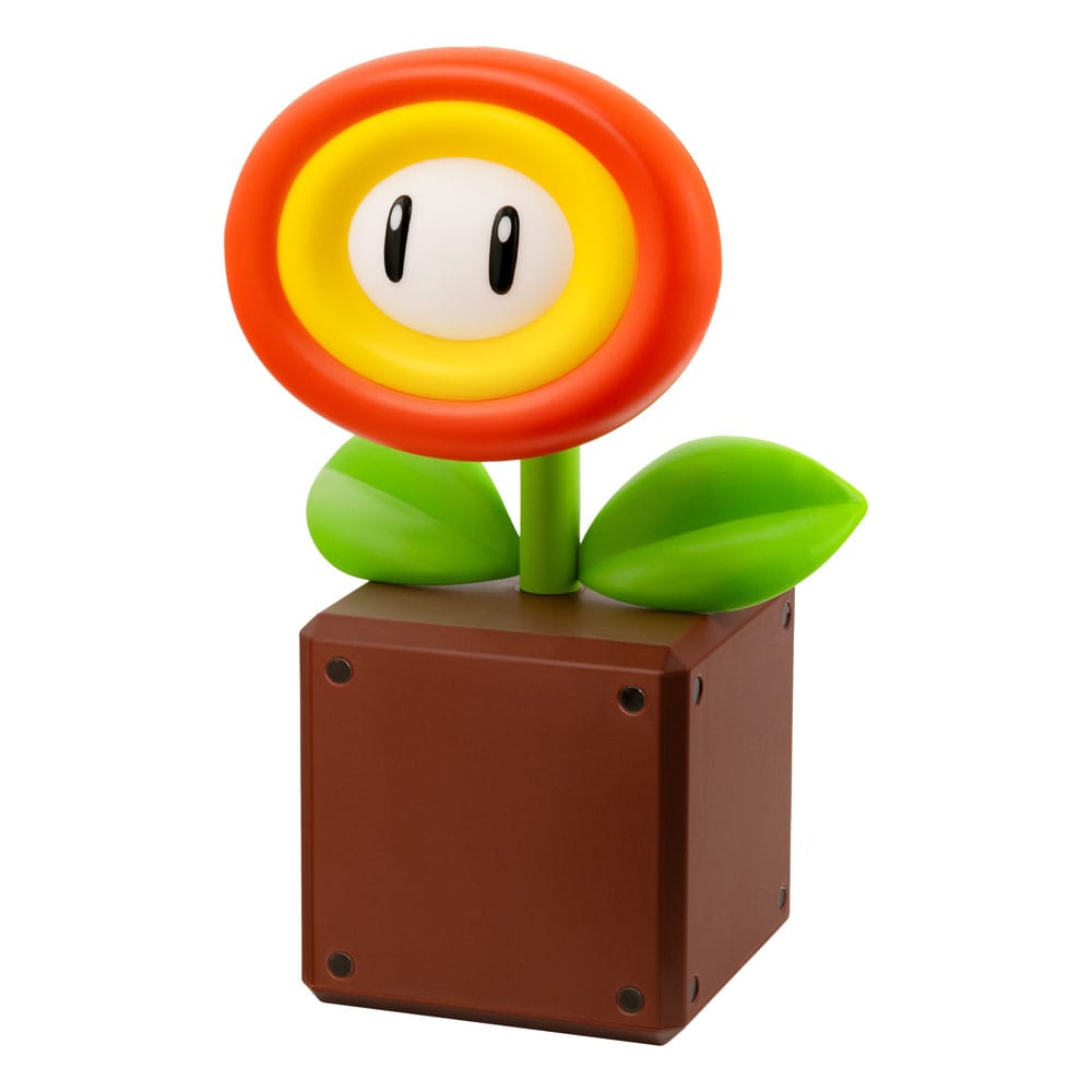 Lampe Fire Flower Super Mario éteinte, vue de côté