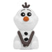 Lampe Squishy Glo Olaf La Reine des Neiges 15cm allumée, vue de face