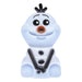 Détail de la lampe Squishy Glo Olaf, mettant en avant son visage souriant