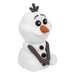 Lampe Olaf en main pour montrer sa taille de 15 cm et sa texture squishy