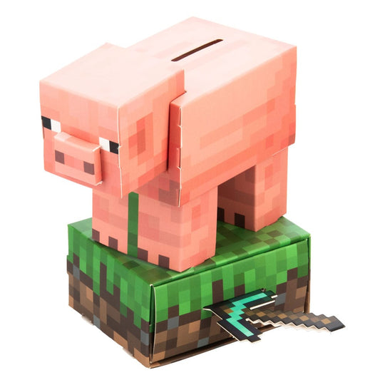 Tirelire Minecraft Cochon à Construire Paladone, vue d'ensemble