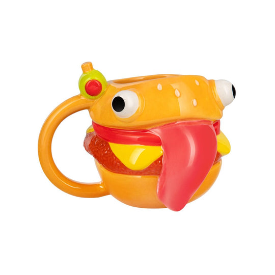 Mug Fortnite Durrr Burger sur fond neutre, mettant en valeur l'impression haute qualité et la contenance de 330ml