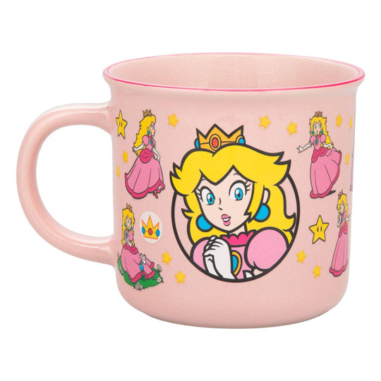 Vue latérale du mug thermique Super Mario Princesse Peach