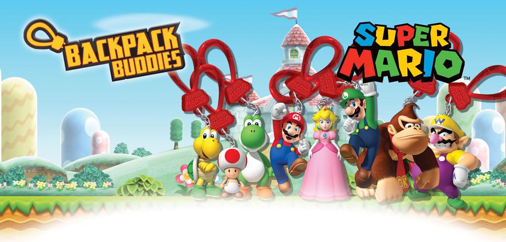 Présentoir de 24 sachets mystère de porte-clés Super Mario sous licence officielle Paladone