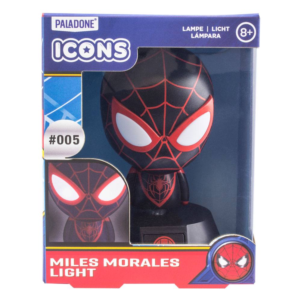 Veilleuse Spider-Man Miles Morales dans son emballage boîte-fenêtre