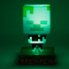 Détail de la veilleuse Minecraft Drowned Zombie sous licence officielle