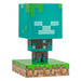 Vue latérale de la figurine lumineuse Minecraft Drowned Zombie