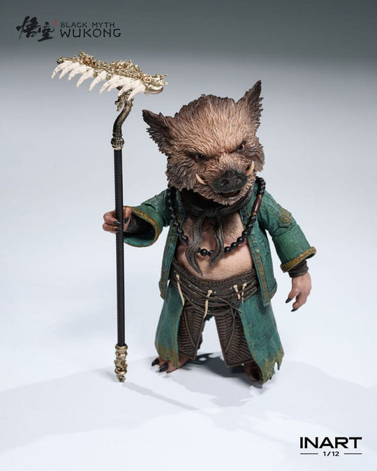 Figurine articulée Zhu Bajie Queen Studios, mise en scène