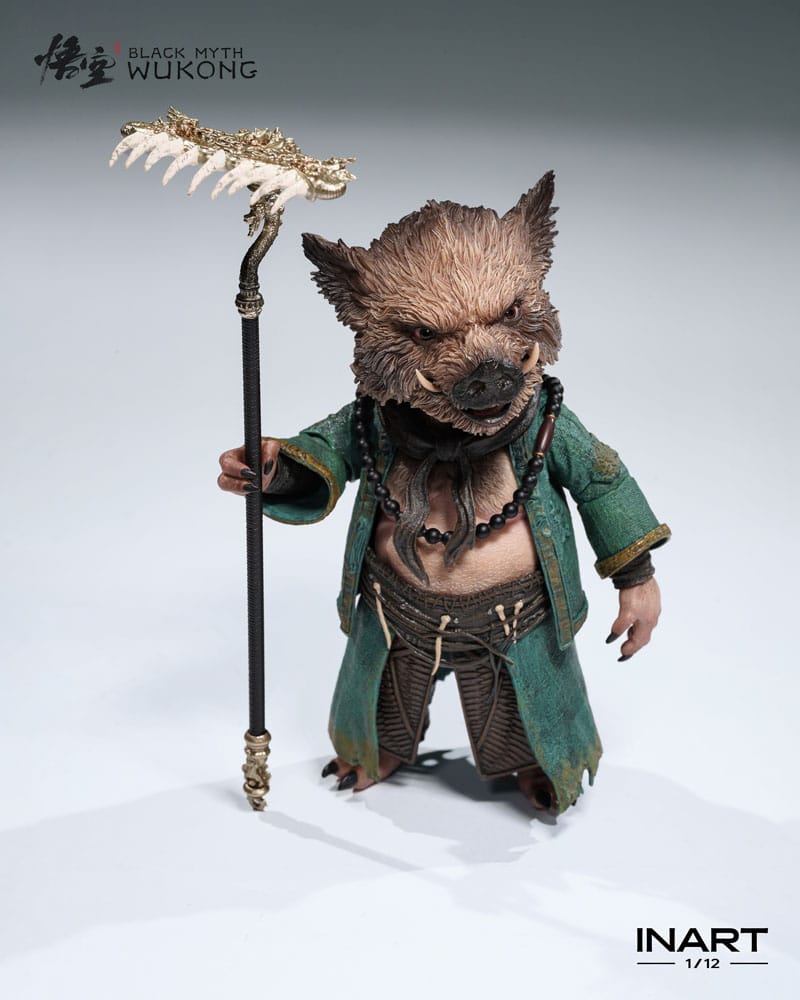 Figurine articulée Zhu Bajie Queen Studios, mise en scène