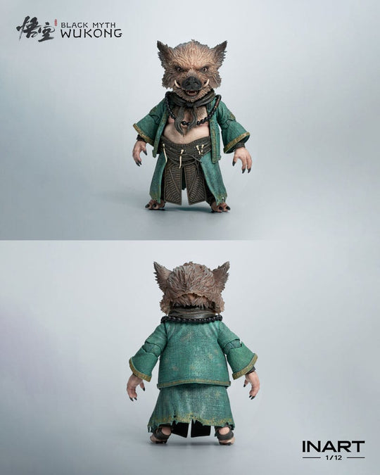 Gros plan sur les accessoires de la figurine Zhu Bajie Black Myth Wukong