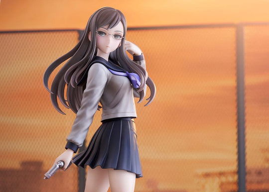 Statuette 13 Sentinels Aegis Rim Megumi Yakushiji en pose dynamique