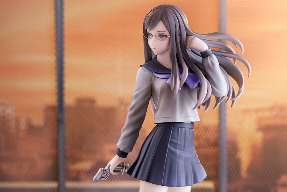 Statuette Megumi Yakushiji avec éclairage d'ambiance