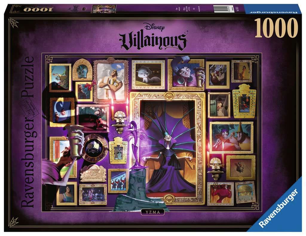 Puzzle Ravensburger Disney Villainous Yzma 1000 pièces - Vue de la boîte et de l'illustration complète