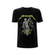 T-shirt Metallica 'And Justice For All' noir, vue de face avec le logo de l'album