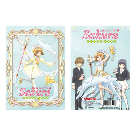 Carnet Cardcaptor Sakura Clear Card A5 Sakami Merchandise, vue de la couverture avant avec Sakura
