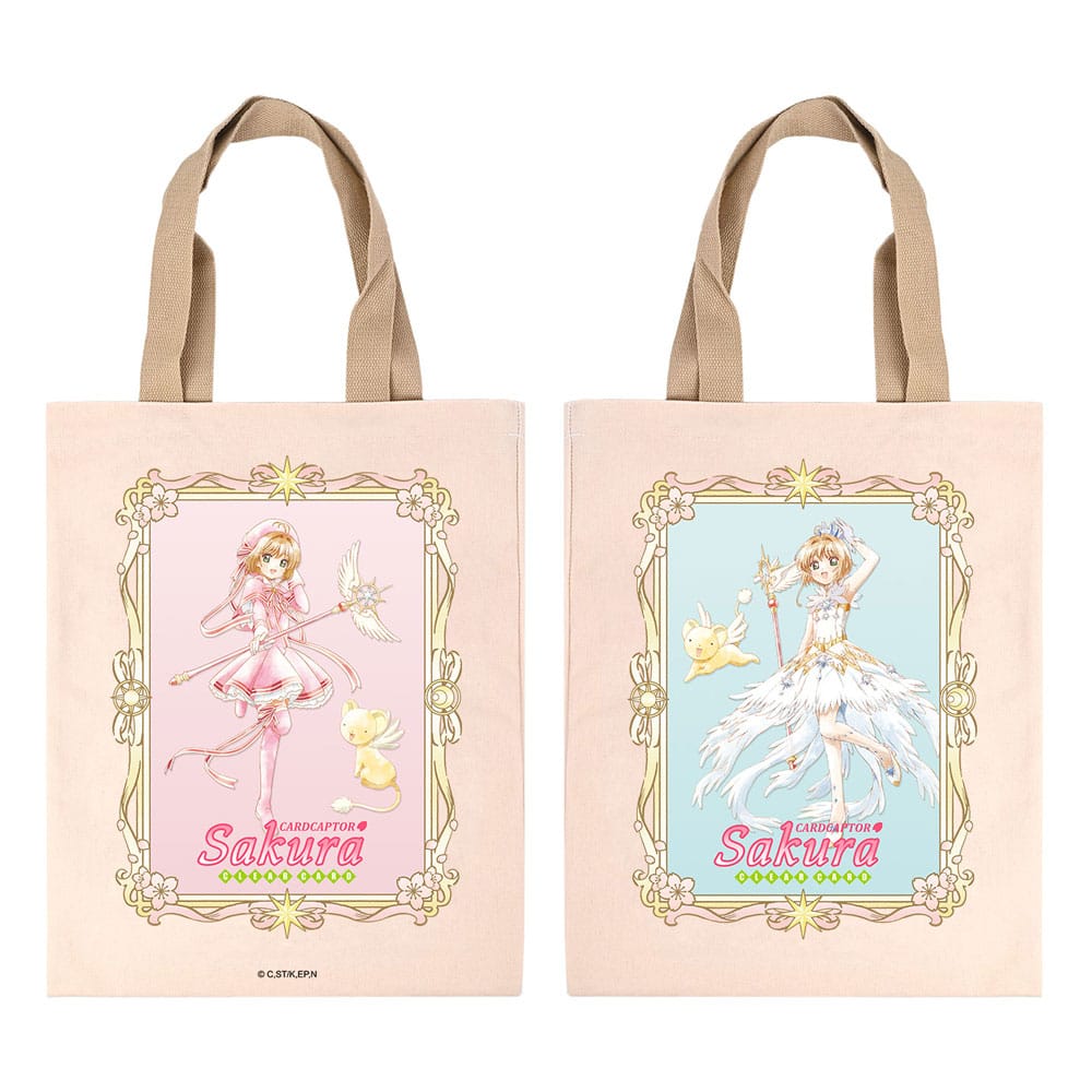 Sac shopping PVC Cardcaptor Sakura Clear Card avec Sakura et Kero-chan, licence officielle Sakami Merchandise