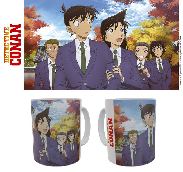 Mug céramique officiel Détective Conan avec Shinichi Kudo et Ran Mouri, par Sakami Merchandise