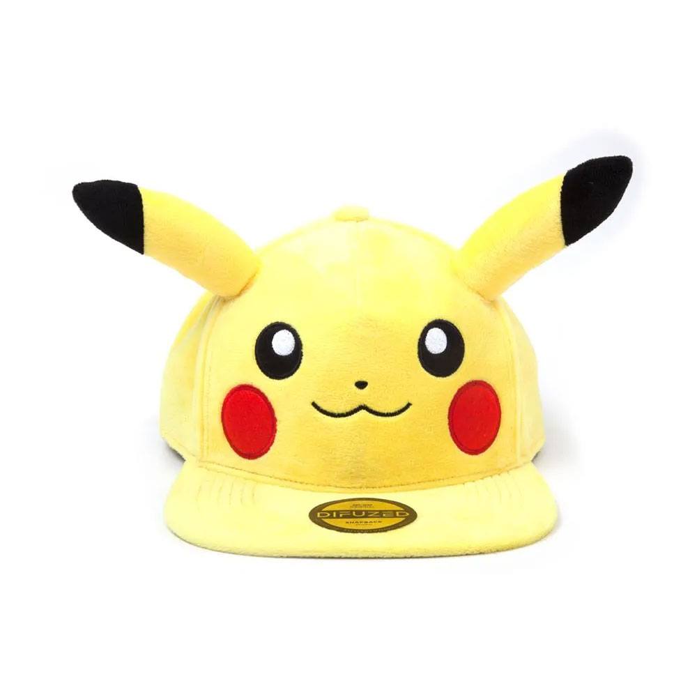 Casquette Pokémon Pikachu Embarrassed Snapback officielle Difuzed, vue de face