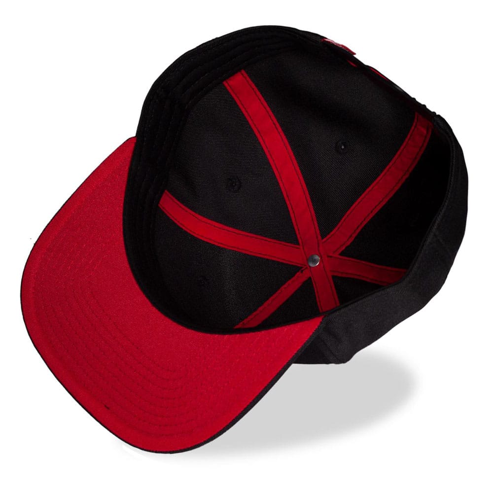 Vue latérale de la casquette Marvel Spider-Man Face officielle