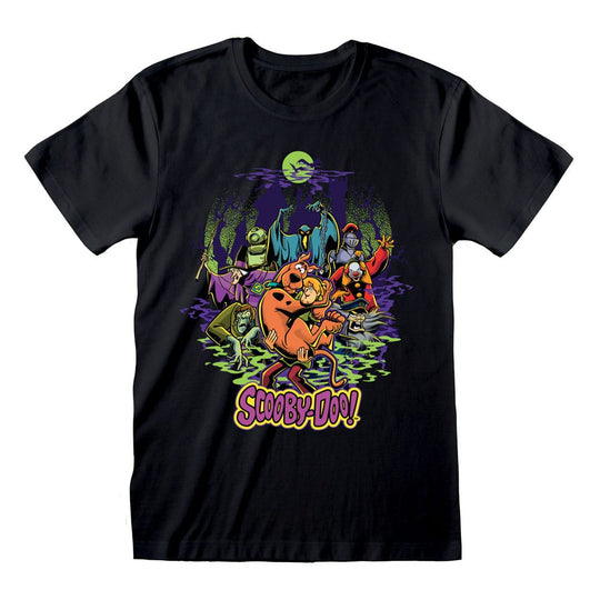 T-Shirt Scooby Doo Villains taille L, design des méchants emblématiques, produit officiel Heroes Inc.