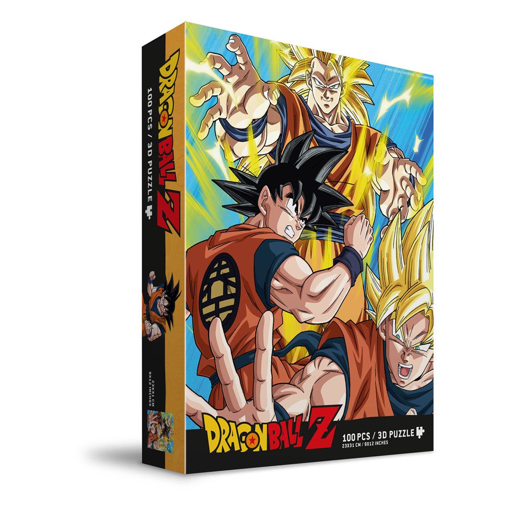 Puzzle 3D Dragon Ball Z Goku Saiyan 100 pièces SD Toys vue de face
