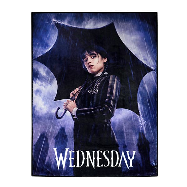 Tapis d'intérieur Mercredi Umbrella SD Toys 80x60 cm, motif parapluie sombre
