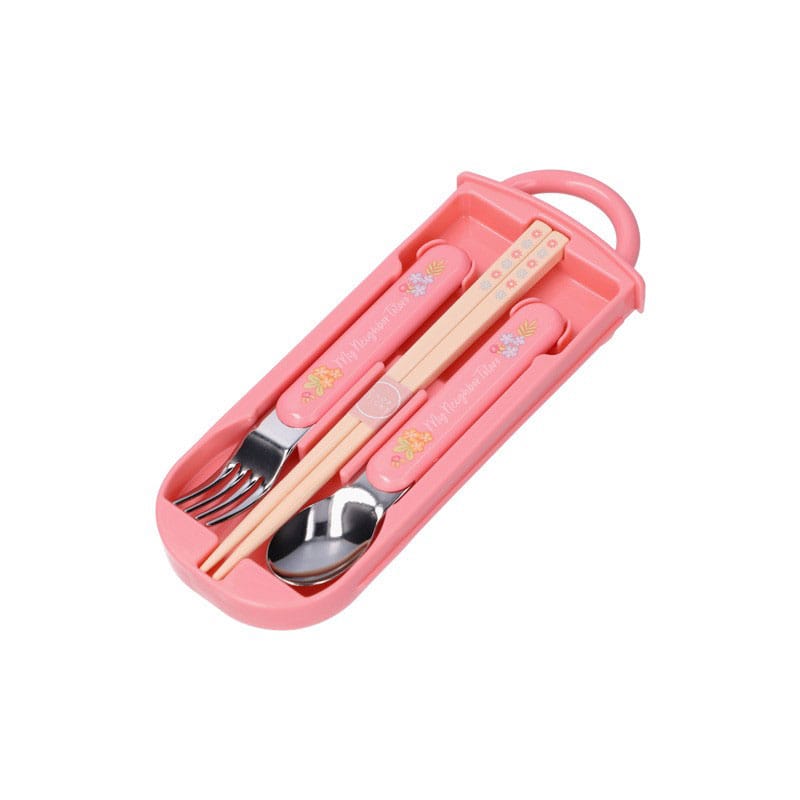 Set complet de couverts Mon Voisin Totoro Skater avec baguettes, cuillère et fourchette