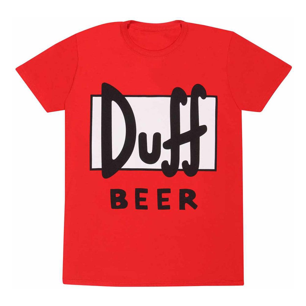 T-Shirt Simpsons Duff officiel Heroes Inc. en coton, taille S, avec logo Duff Beer