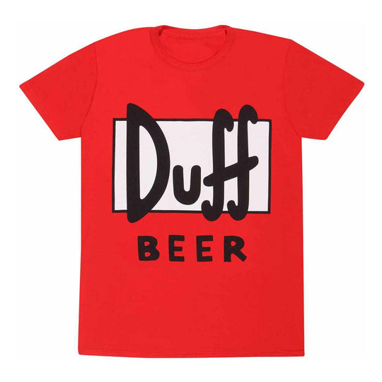 T-Shirt Simpsons Duff officiel Heroes Inc. en coton, taille S, avec logo Duff Beer
