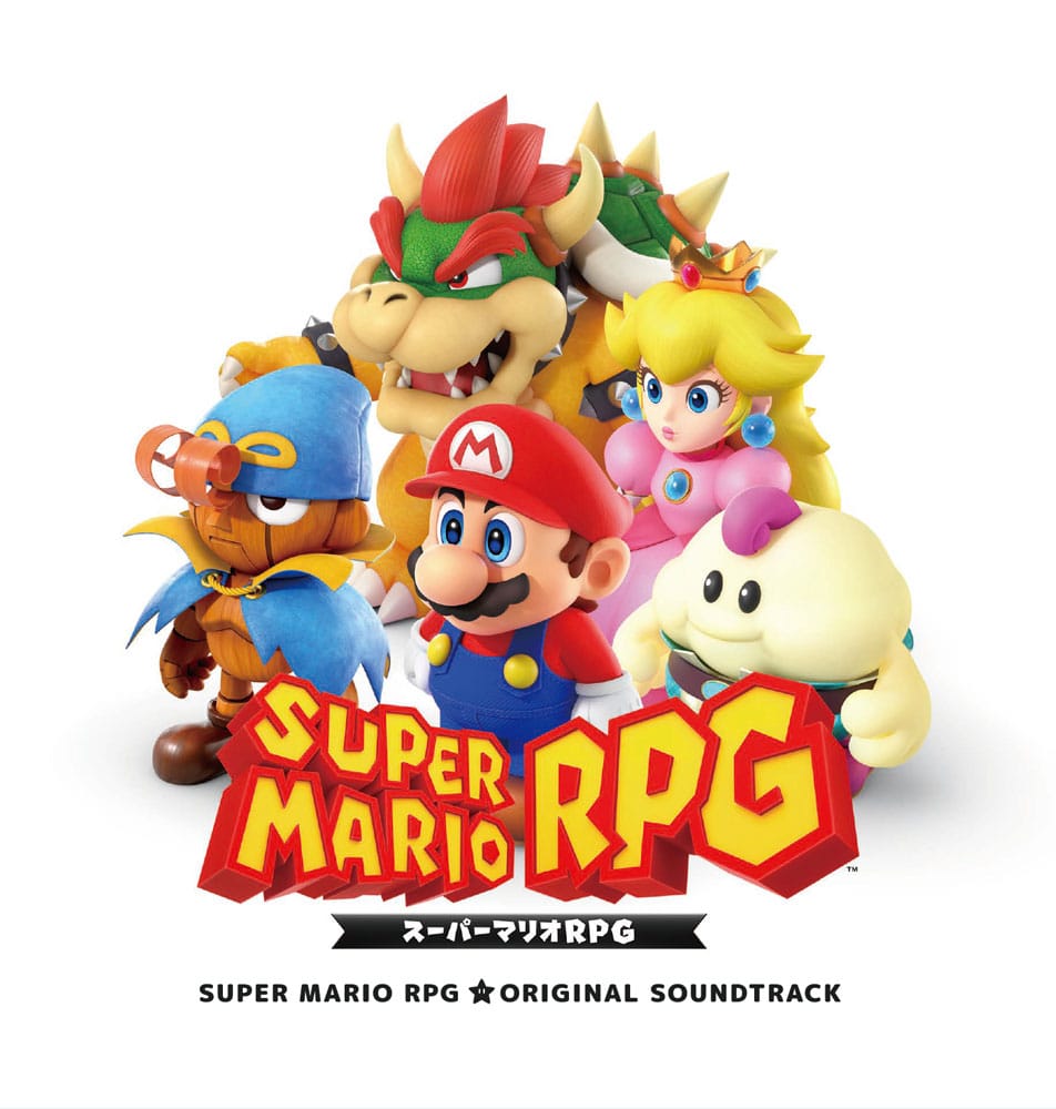 Super Mario RPG Original Soundtrack 2xCD pour Nintendo Switch par Square-Enix, vue de face du boîtier