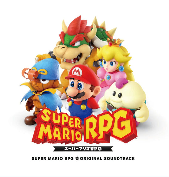 Super Mario RPG Original Soundtrack 2xCD pour Nintendo Switch par Square-Enix, vue de face du boîtier