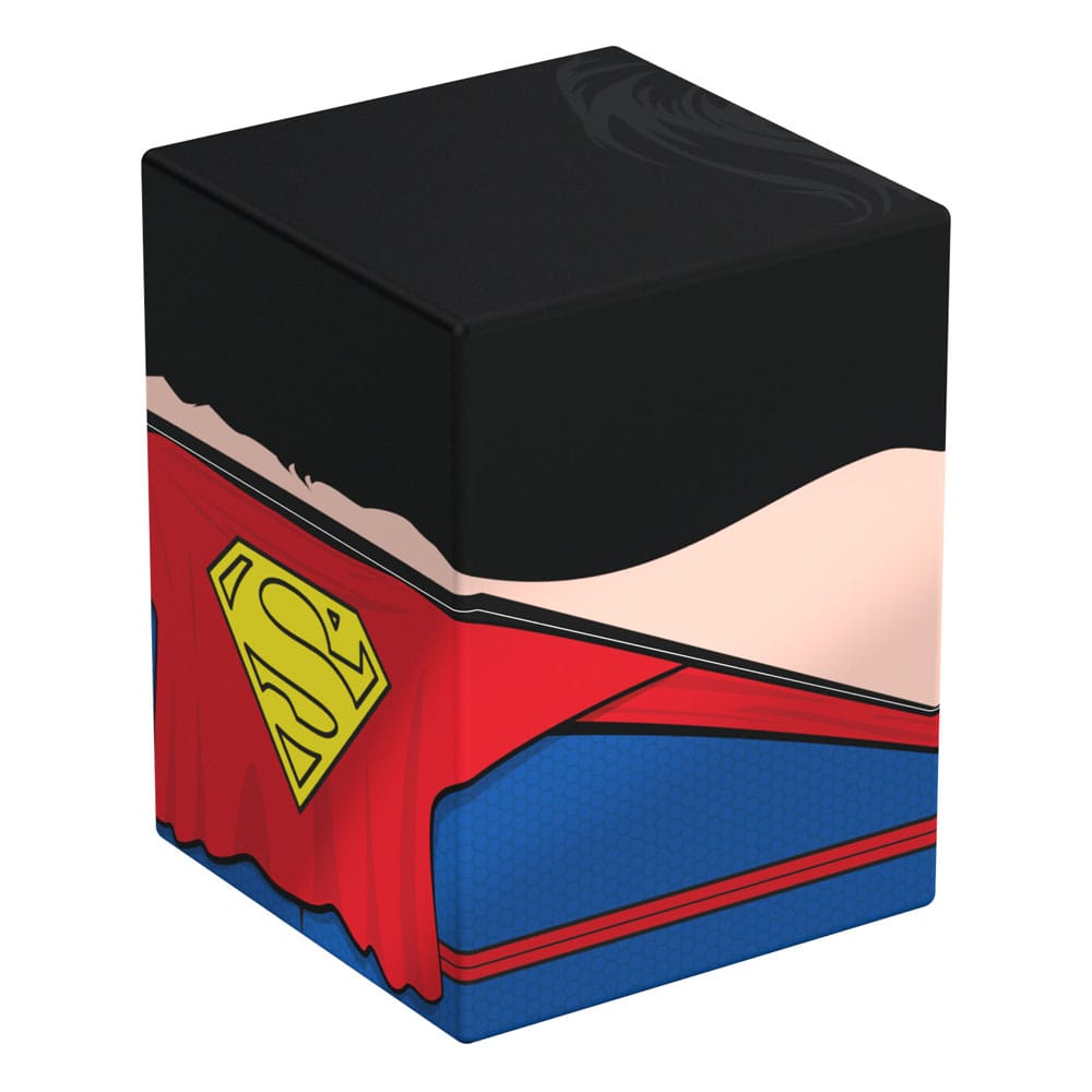 Squaroes Superman JL003 montrant la capacité de 100 cartes double-sleeved