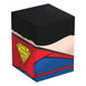 Squaroes Superman JL003 montrant la capacité de 100 cartes double-sleeved