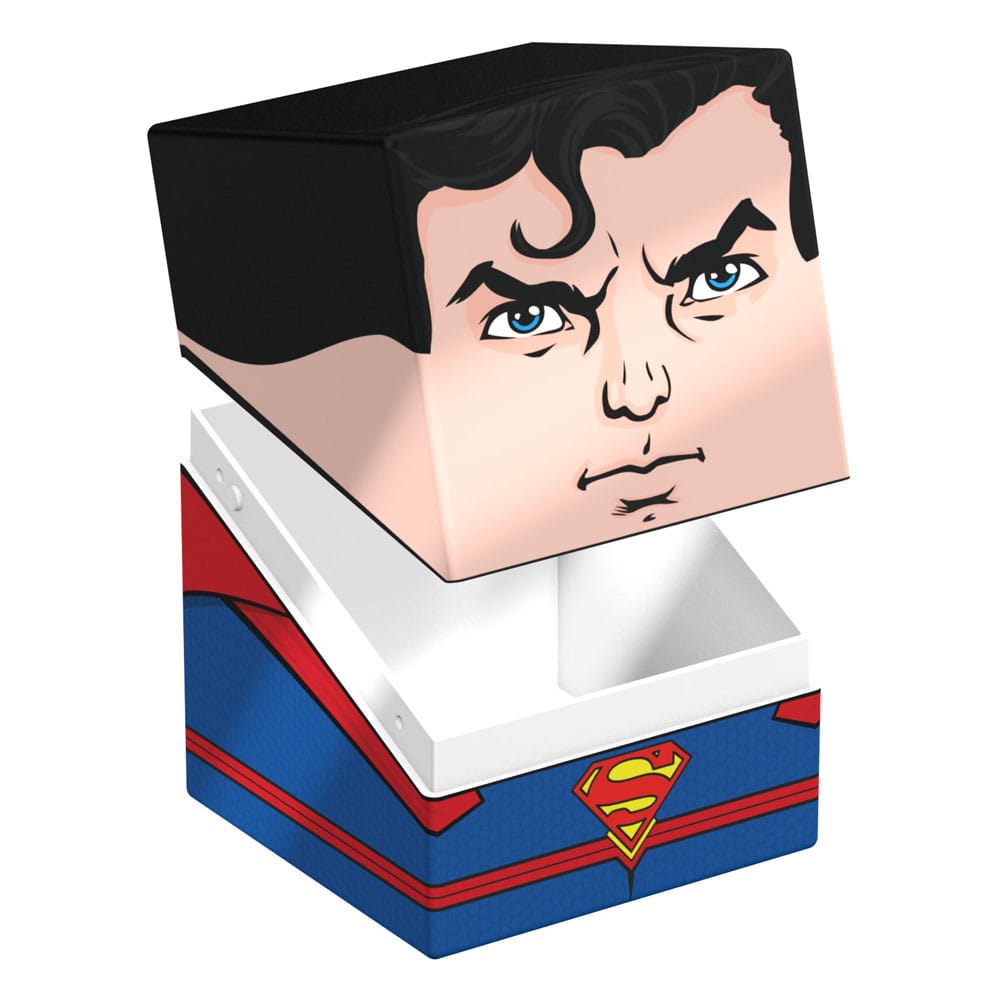Squaroes Superman JL003 ouvert, révélant l'intérieur spacieux pour les cartes