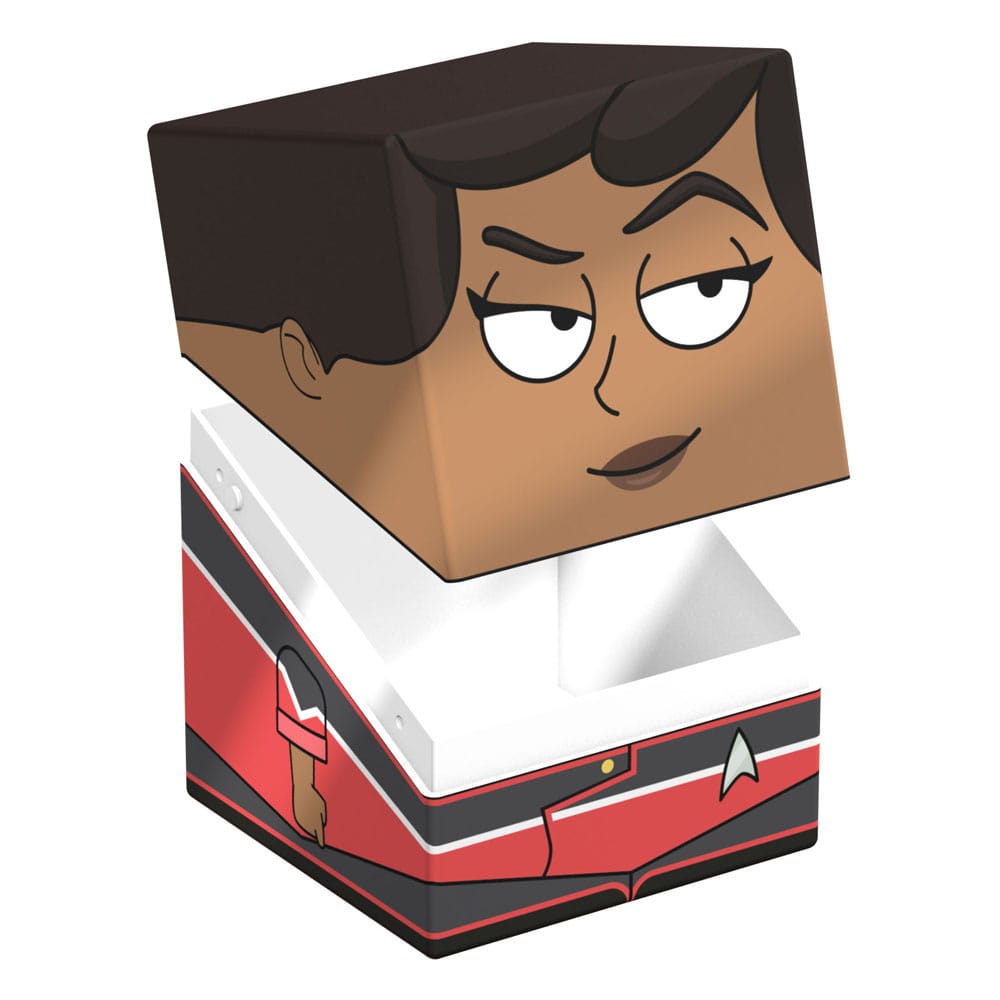 Squaroe Beckett Mariner à côté d'un Collectors Case Squaroes