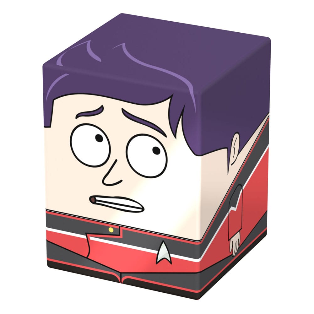 Squaroe Brad Boimler rempli de cartes TCG double-sleeved