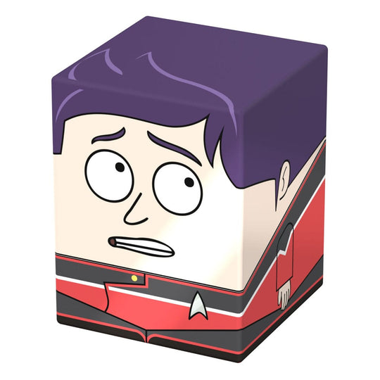 Squaroe Brad Boimler rempli de cartes TCG double-sleeved