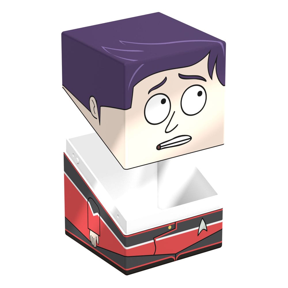 Squaroe Brad Boimler montrant sa capacité de 100 cartes