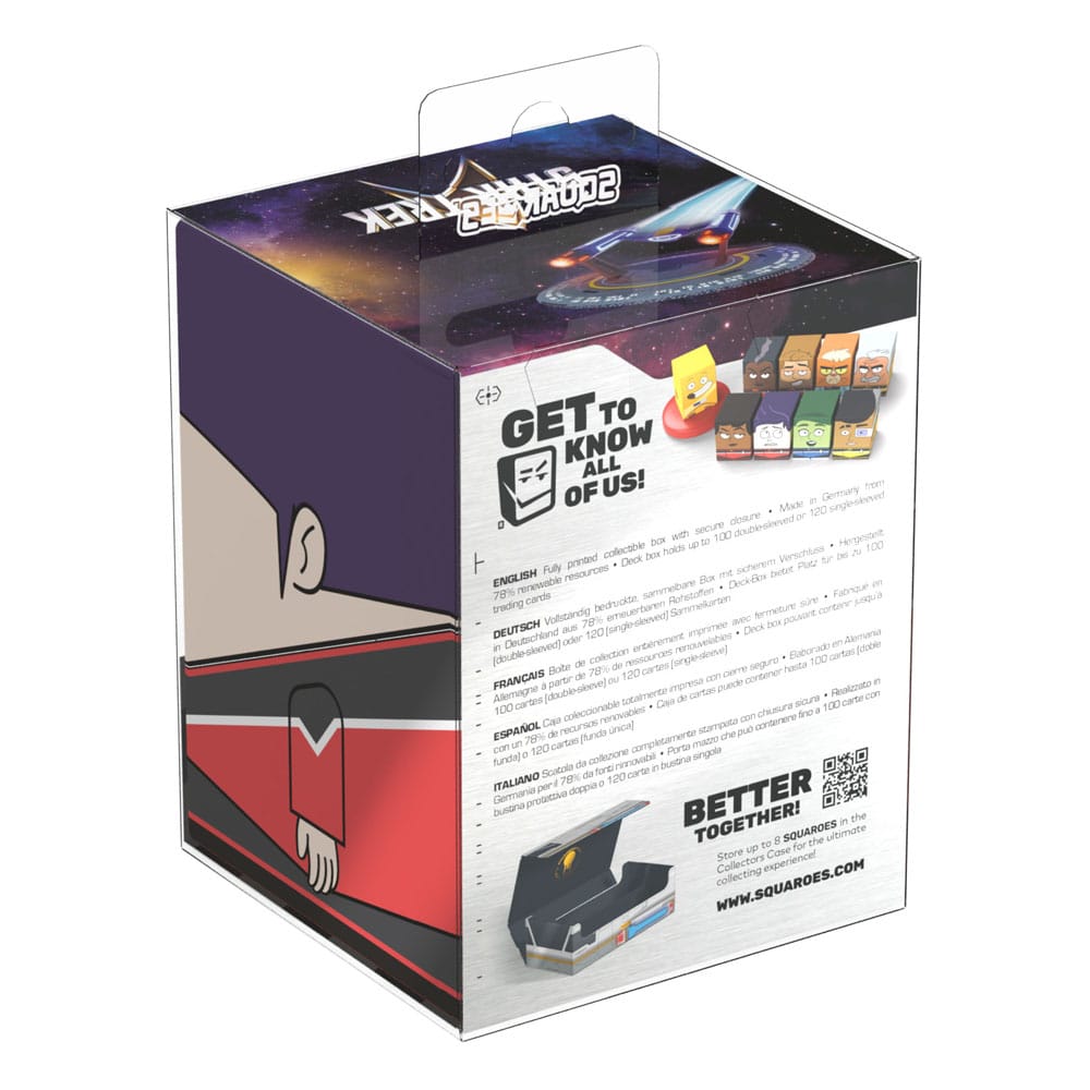 Logo Squaroes et Star Trek Lower Decks sur la boîte