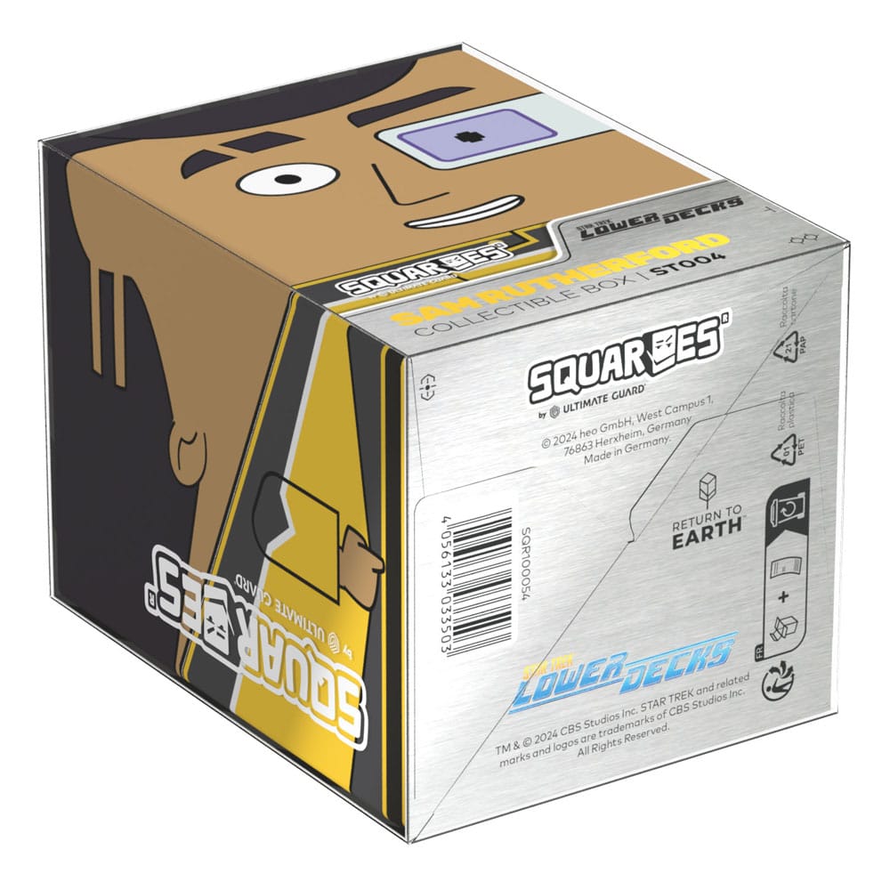 Squaroe Sam Rutherford avec logo Star Trek