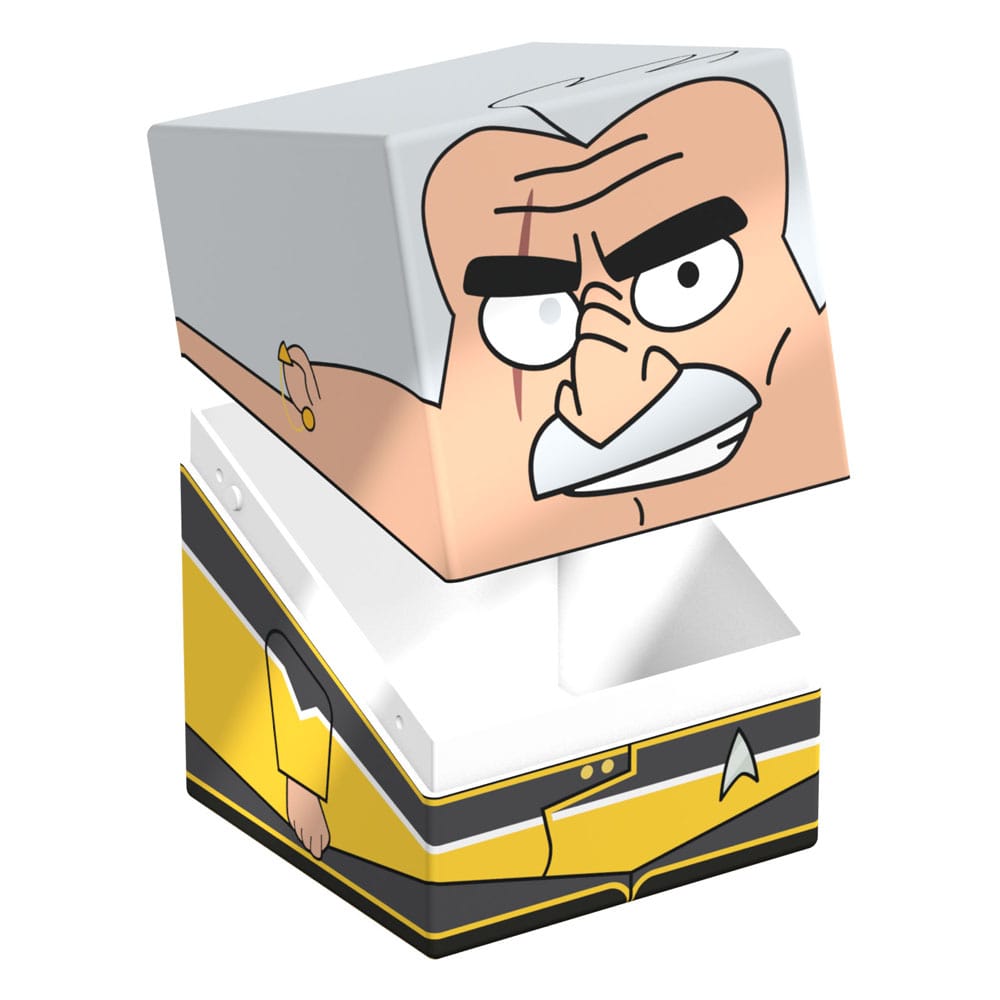 Gros plan sur le logo Star Trek Lower Decks sur le Squaroe Shaxs