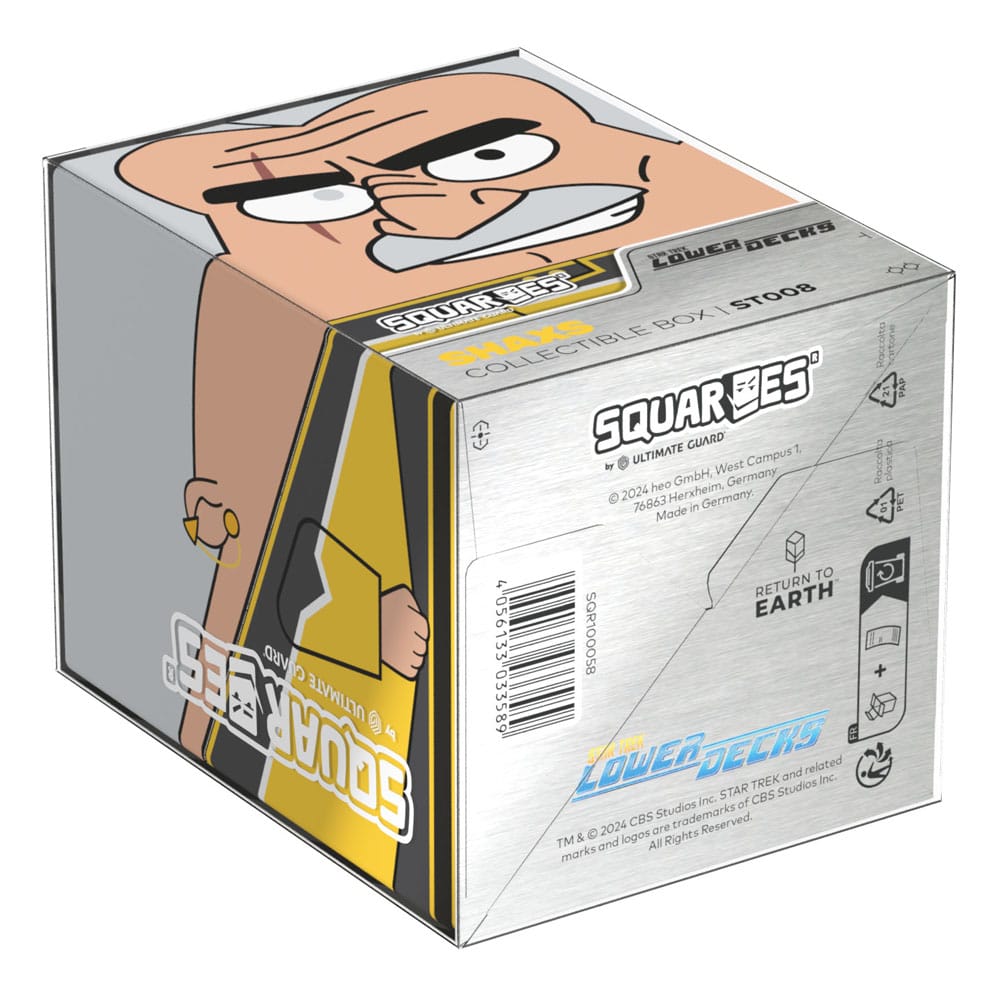 Squaroe Shaxs sur une table de jeu, prêt à protéger votre deck
