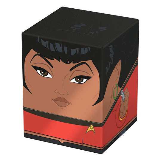 Boîte de rangement Squaroes Uhura ouverte, montrant l'espace intérieur