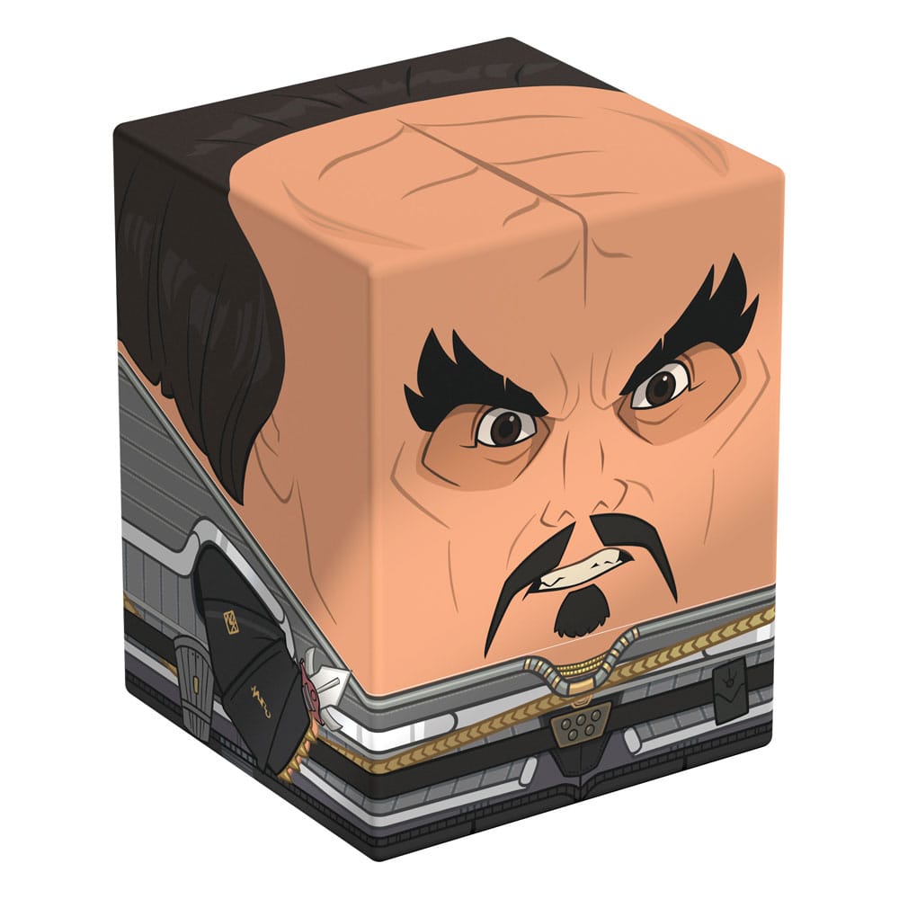 Squaroes Squaroe Star Trek Klingon ST017, vue de face, boîte de rangement pour cartes TCG