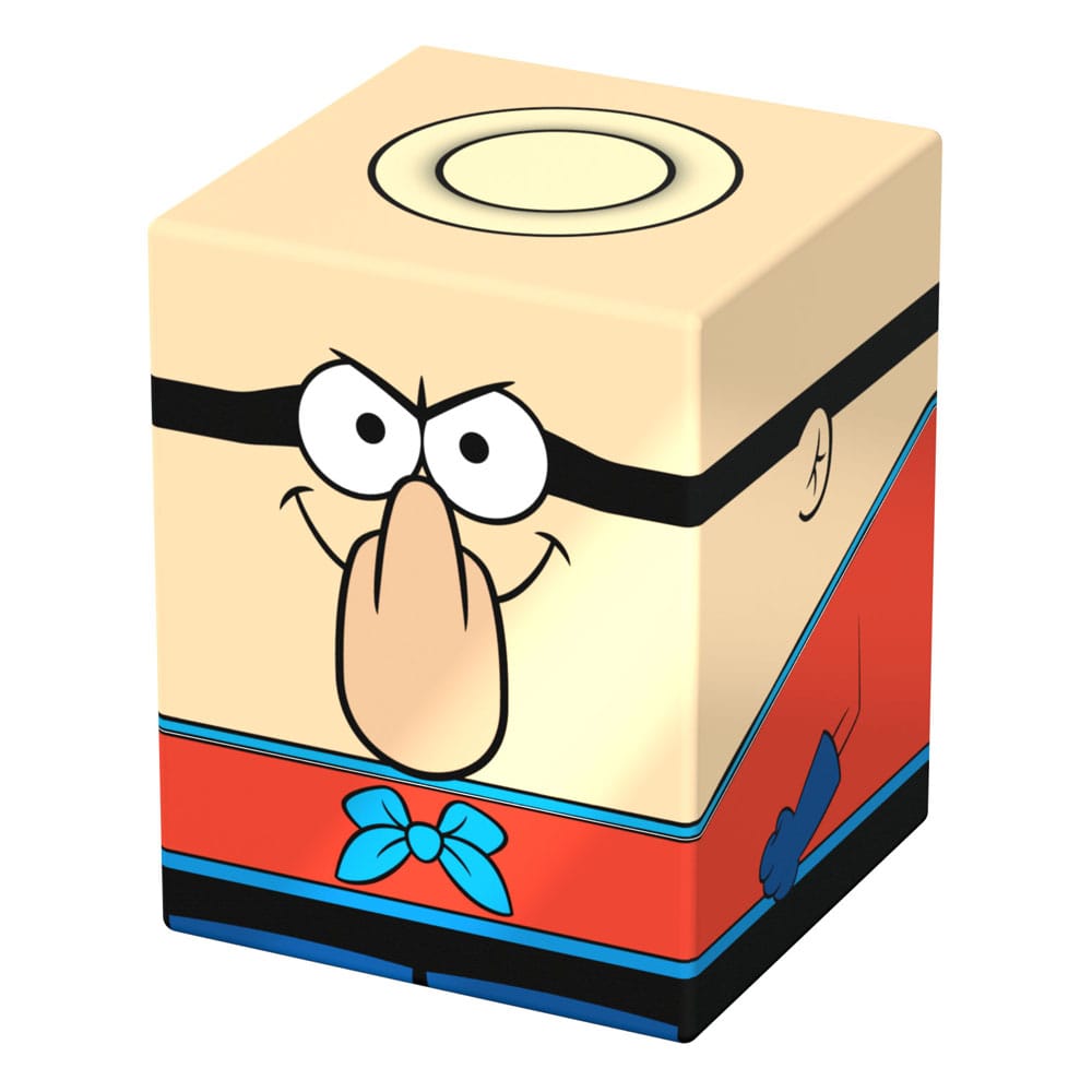 Squaroes Squaroe Barnacle Boy ouvert, montrant l'espace de rangement pour cartes