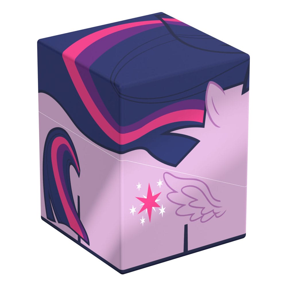 Deck box Squaroes Twilight Sparkle avec des cartes double-sleeved à l'intérieur