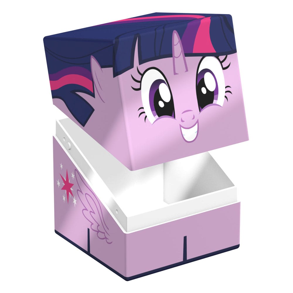 Détail du design Twilight Sparkle sur la deck box Squaroes