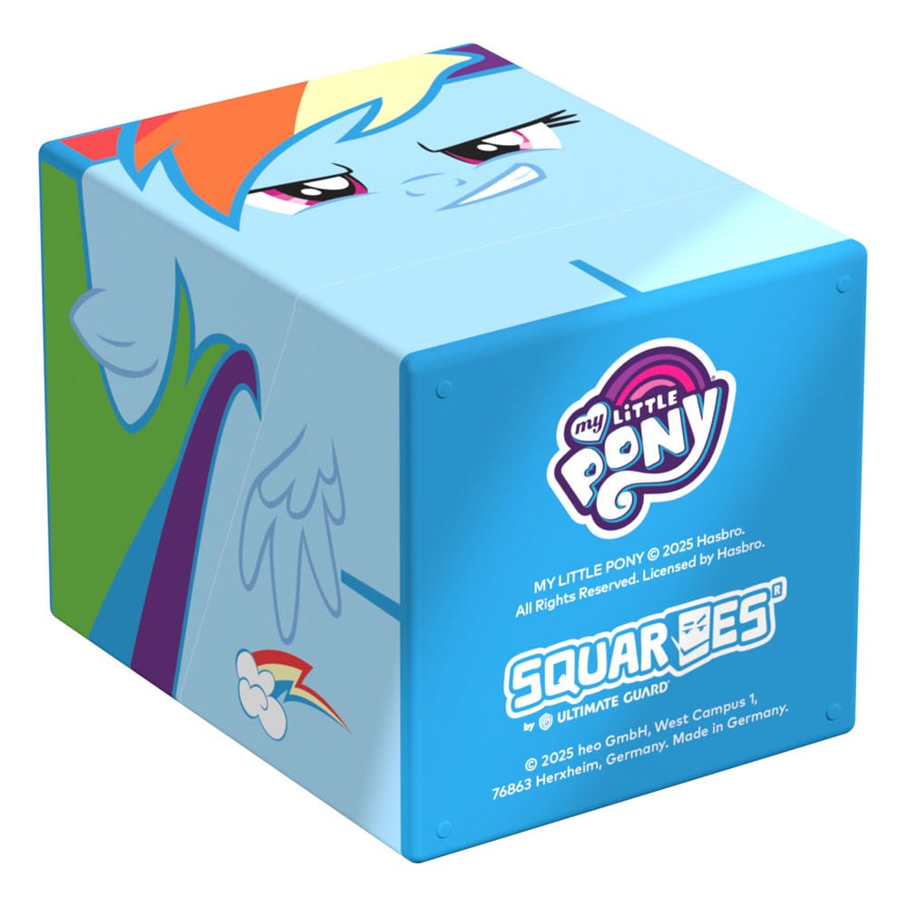 Squaroe Rainbow Dash fermé, prêt à être transporté