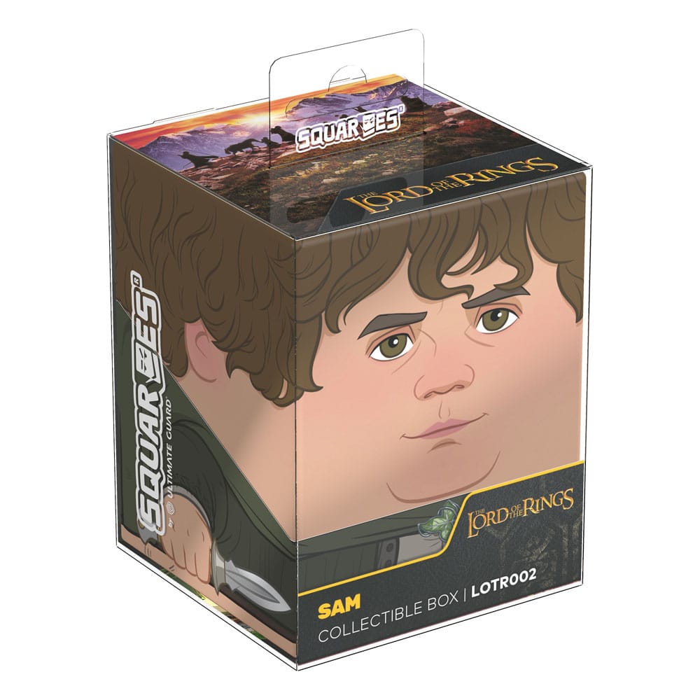 Logo Squaroes sur la boîte Sam LOTR